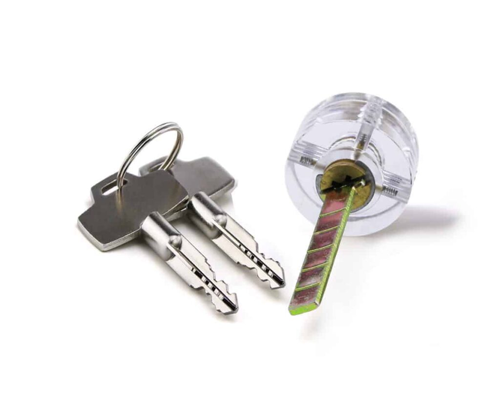 Transparent Pin Lock