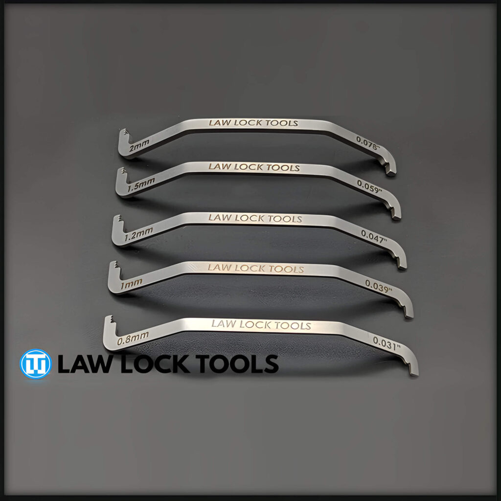 Curved Pry Bar Set Right-Handed (5 pieces)