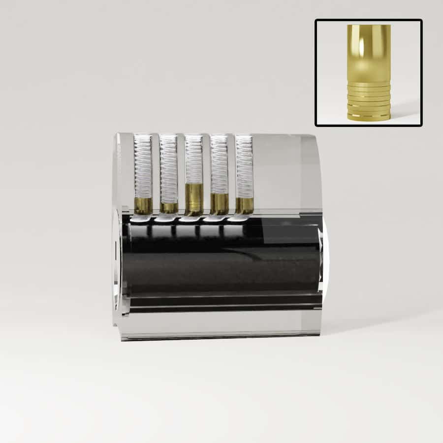 Lockpicking Transparent Practice Lock Serrated