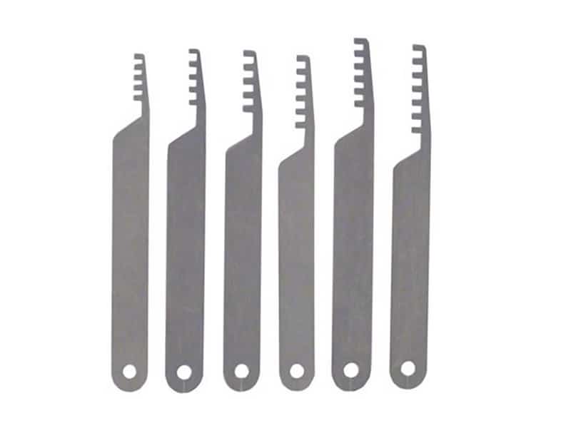 Padlock Comb Picks 6 Pieces