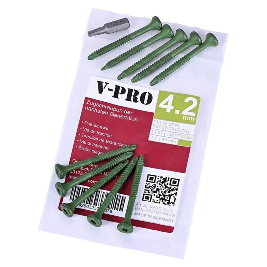 V-PRO core extraction screws 4.2 x 48 mm – 10 pieces